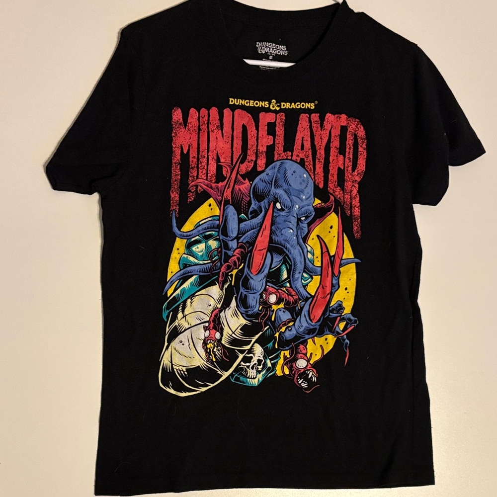 Black Dungeons & Dragons Mindflayer Graphic Tee